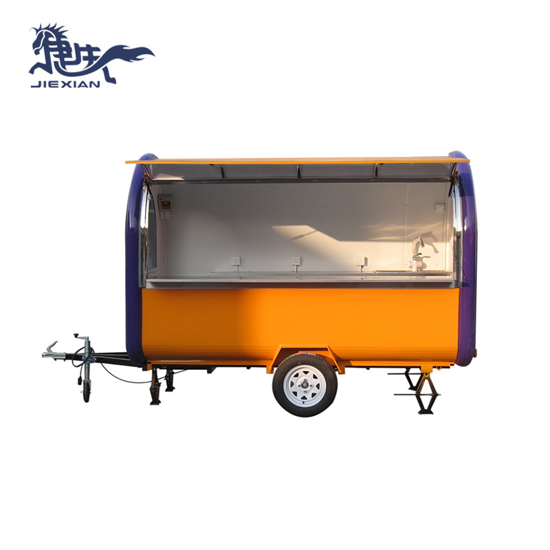 Food trucks mobile Concession Trailer Business caravan JX-FR300B