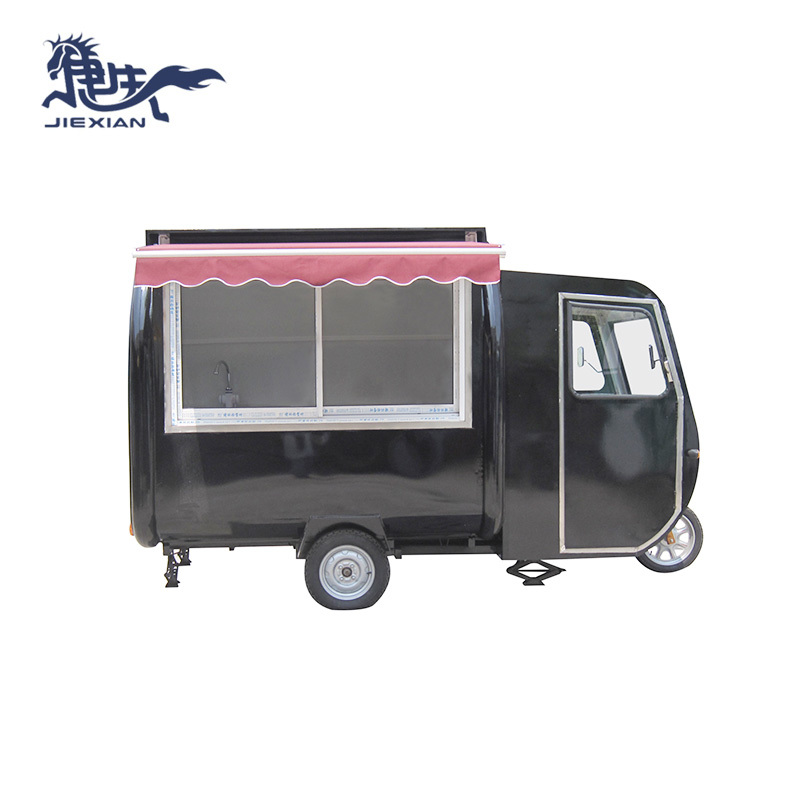 3 wheel electric tricycle food cart for sale JX-FR220GH