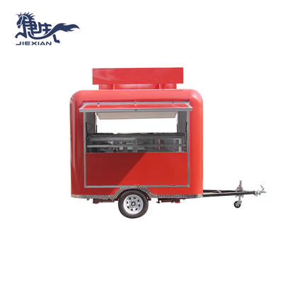 Barbecue Pit Trailer mobile snack car mobile canteen JX-FS250R