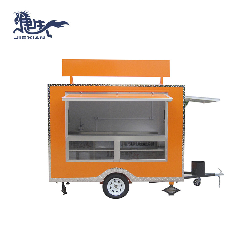Small Deep Fryer Food Cart Mobile Kitchen Trailer JX-FS280  