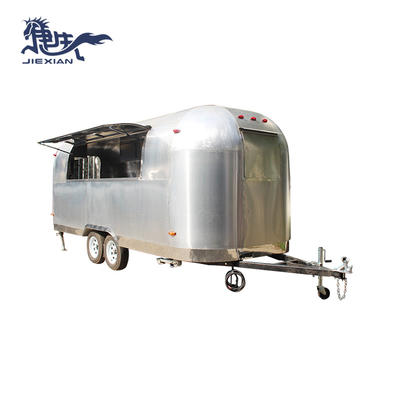 mobile pizza truck aluminum fast food camper van JX-BT580