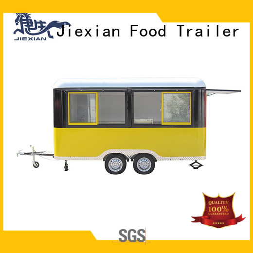 Jiexian customize bbq concession trailer with smoker customization for BBQ trademan