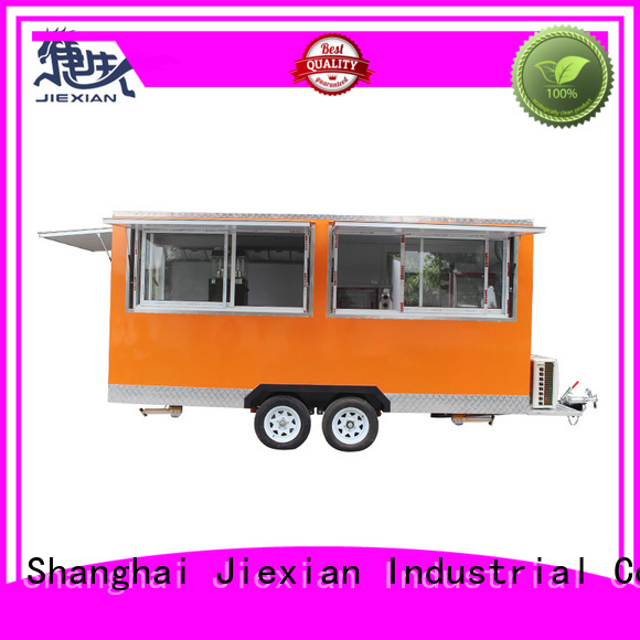 Jiexian fast food truck customization for bbq selling