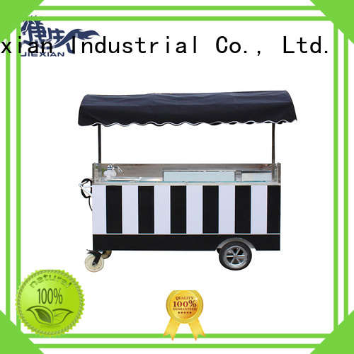 Jiexian coffee trailer manufacturer for selling fast food