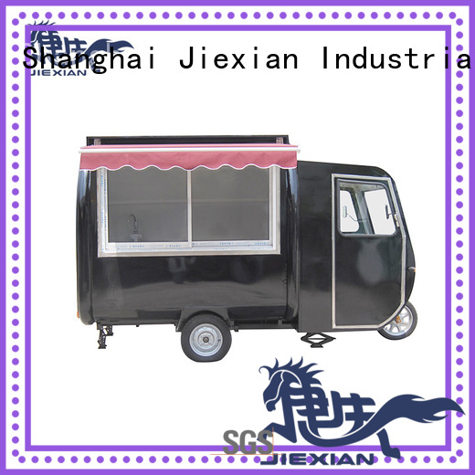 Jiexian electric tricycle food cart with good price for trademan