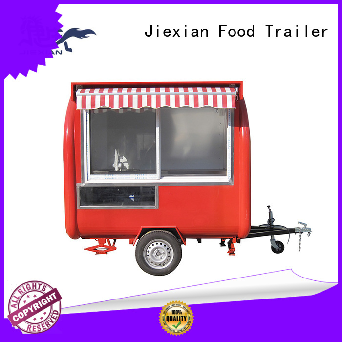 Jiexian 160cm custom concession trailers factory price for food selling