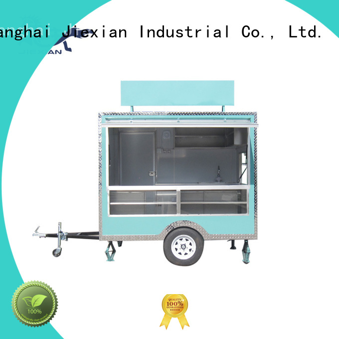 popular food concession trailer with square roof for barbecue selling