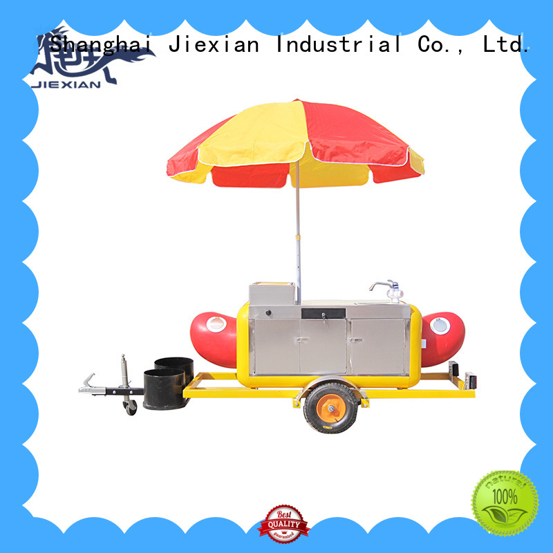 Jiexian vegan hot dog cart supplier for selling fast food