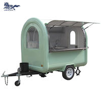 JX-FR220B China food cart churros food trailer fast food truck mobile kitchen camper van trailer