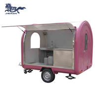 Cheap caravan van kiosk italian ice cream stick display cabinet cart