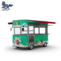 JX-FS300 Outdoor electric ice cream food caravan coffee van for sale