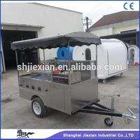JX-HS200D Jiexian Professional Stainless Steel towable mobile hot dog push cart